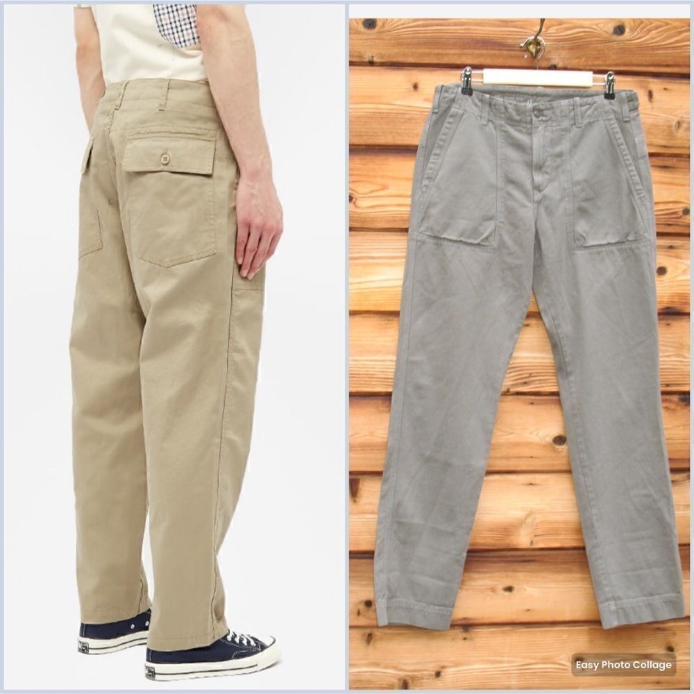 NWT Save Khaki United SKU Mens Army Green Twill Fatigue Pants 31 X 34